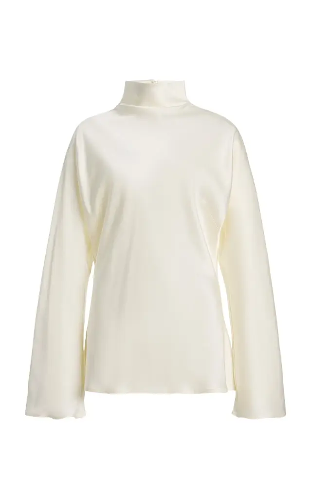 Minimal-Waisted Satin Top