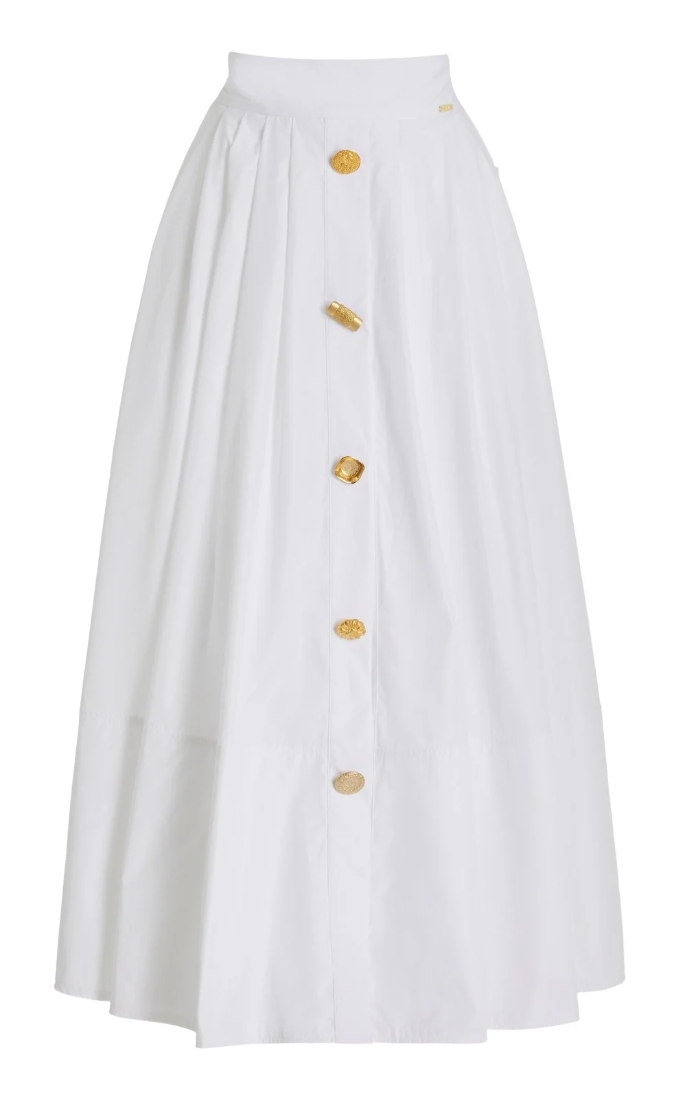 Exclusive Joe Buttoned Cotton Midi Skirt Exclusive Joe Buttoned Cotton Midi Skirt