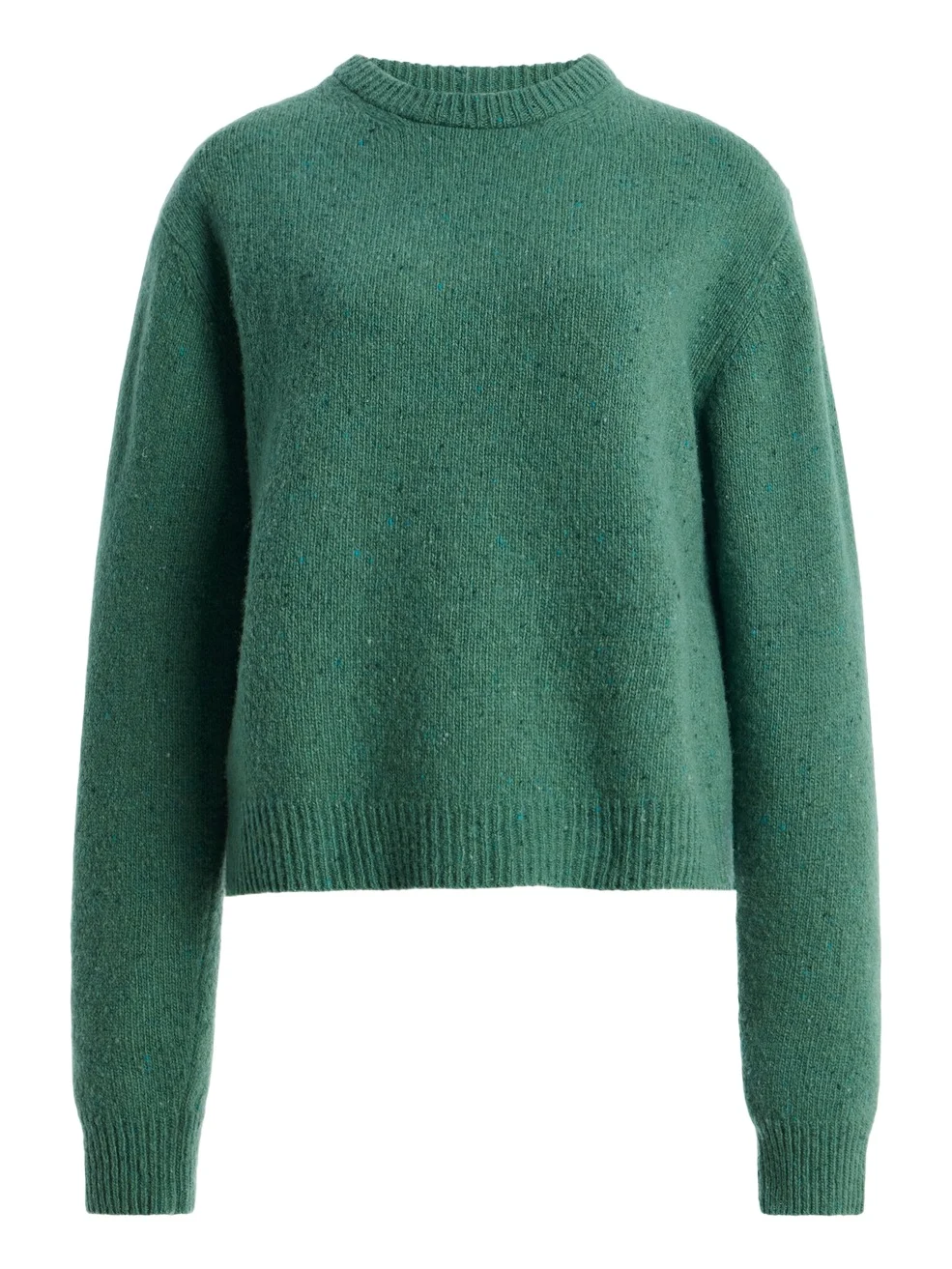 Fitted Wool-Blend Mouliné Sweater Fitted Wool-Blend Mouliné Sweater