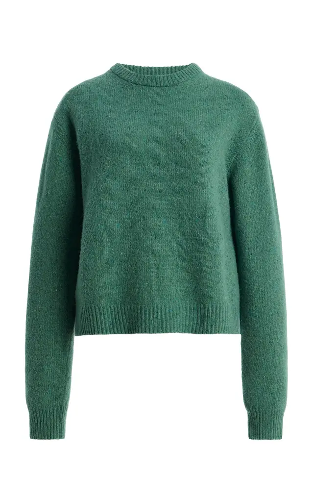 RÓHE Fitted Wool-Blend Mouliné Sweater