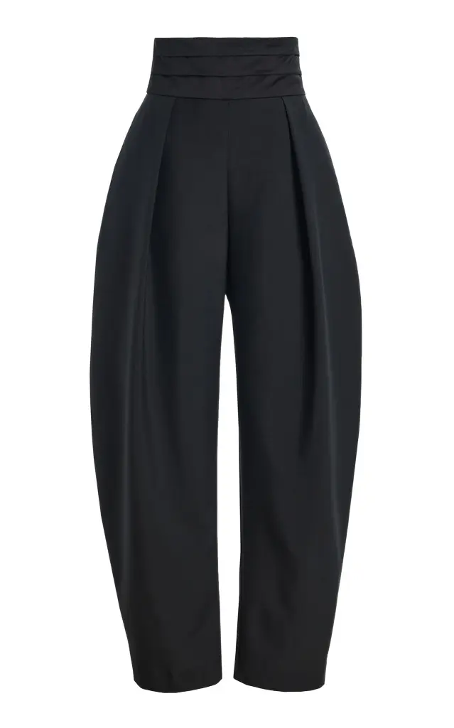 RÓHE Puck Wool-Blend Barrel-Leg Pants