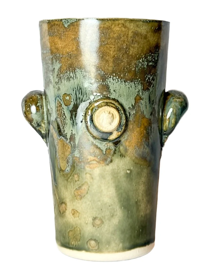 Jeanette Morrow Solider Button Heather Vase
