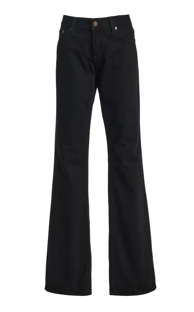 Rigid Low-Rise Flared-Leg Jeans Rigid Low-Rise Flared-Leg Jeans