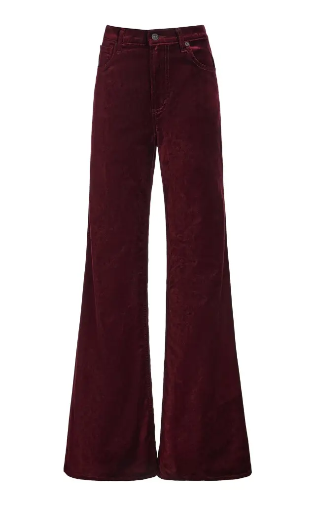 Kimberly 70's Velvet Flared-Leg Pants Kimberly 70's Velvet Flared-Leg Pants