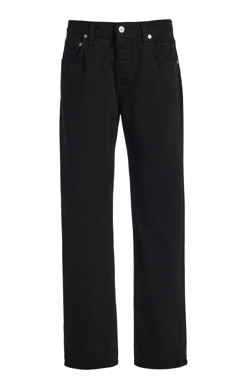 Savannah Rigid Mid-Rise Straight-Leg Jeans