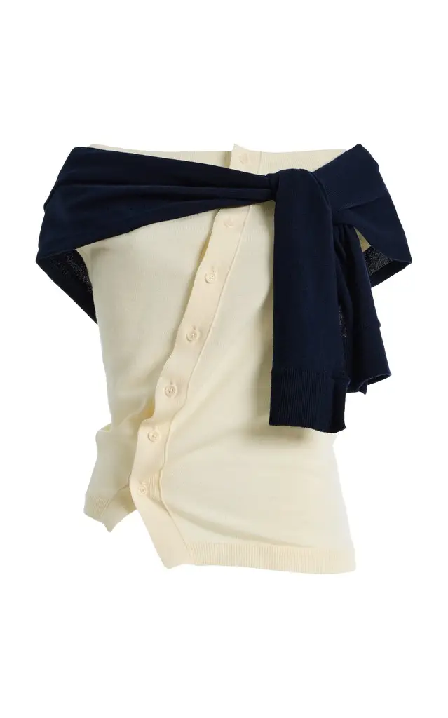 JW Anderson Off-Shoulder Wool Tank Top