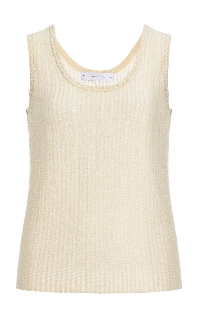 Proenza Schouler White Label Lennox Cotton Tank Top