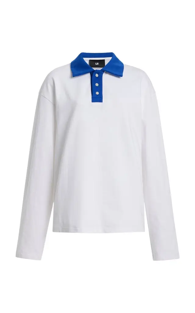 Lii Contrast-Collar Cotton Polo