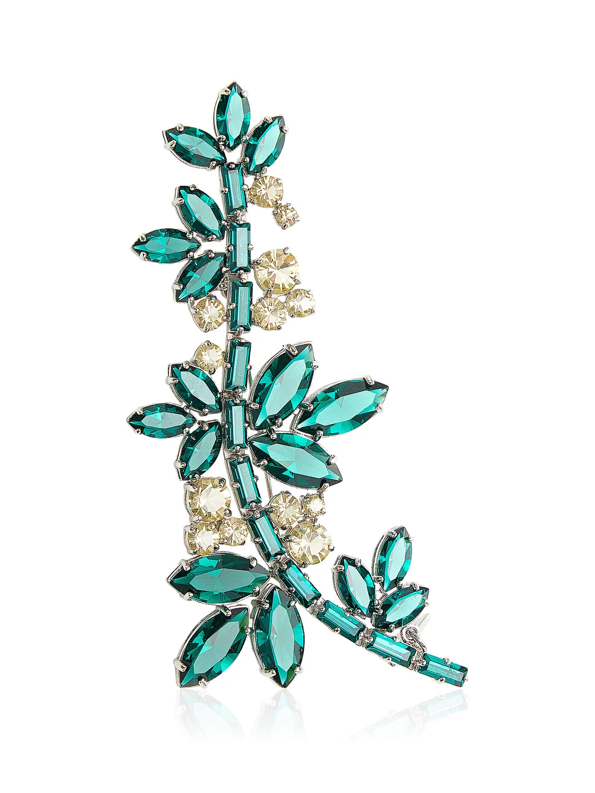 Prada Crystal Flowers Brooch