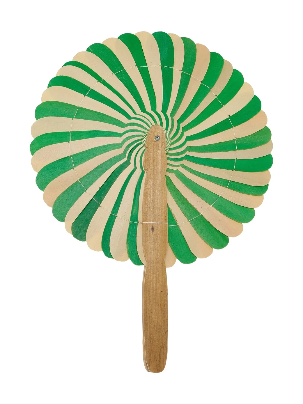Palm Leaves Wooden Fan
