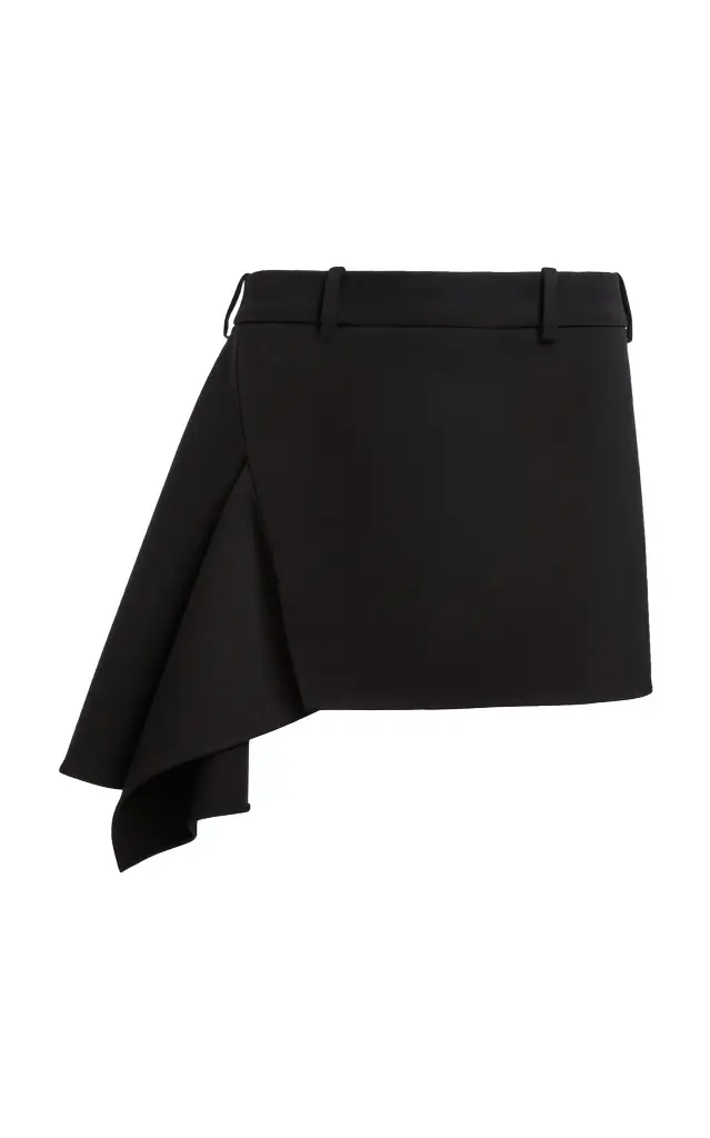Slashed Wool Mini Skirt Slashed Wool Mini Skirt