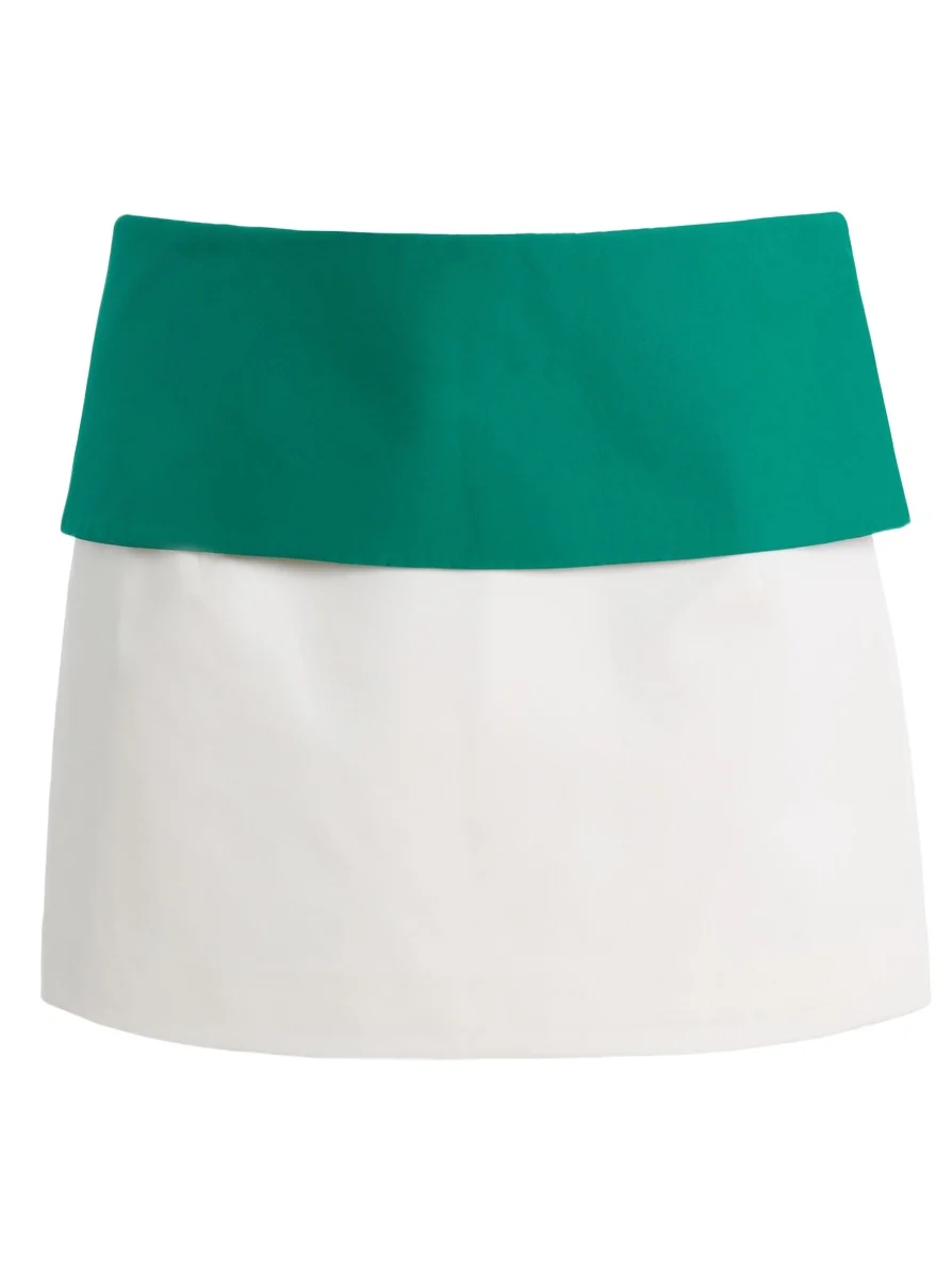Fold-Over Crepe Mini Skirt Fold-Over Crepe Mini Skirt