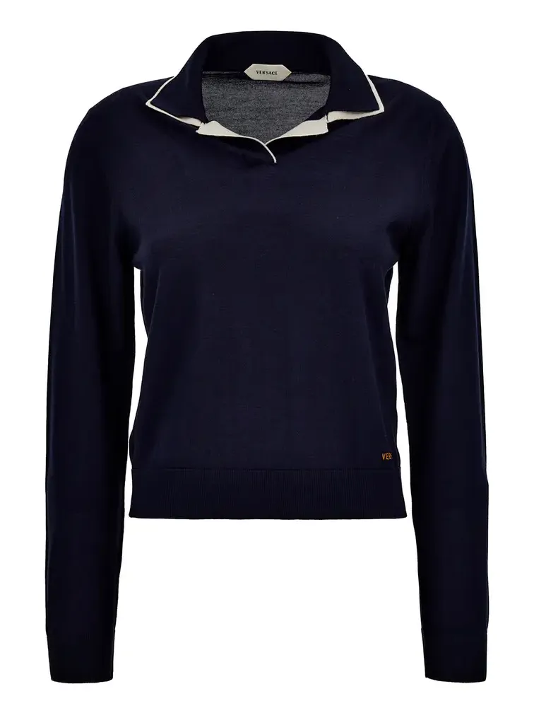 Knit Polo Sweater