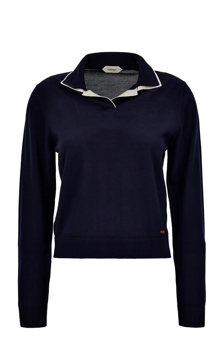 Knit Polo Sweater