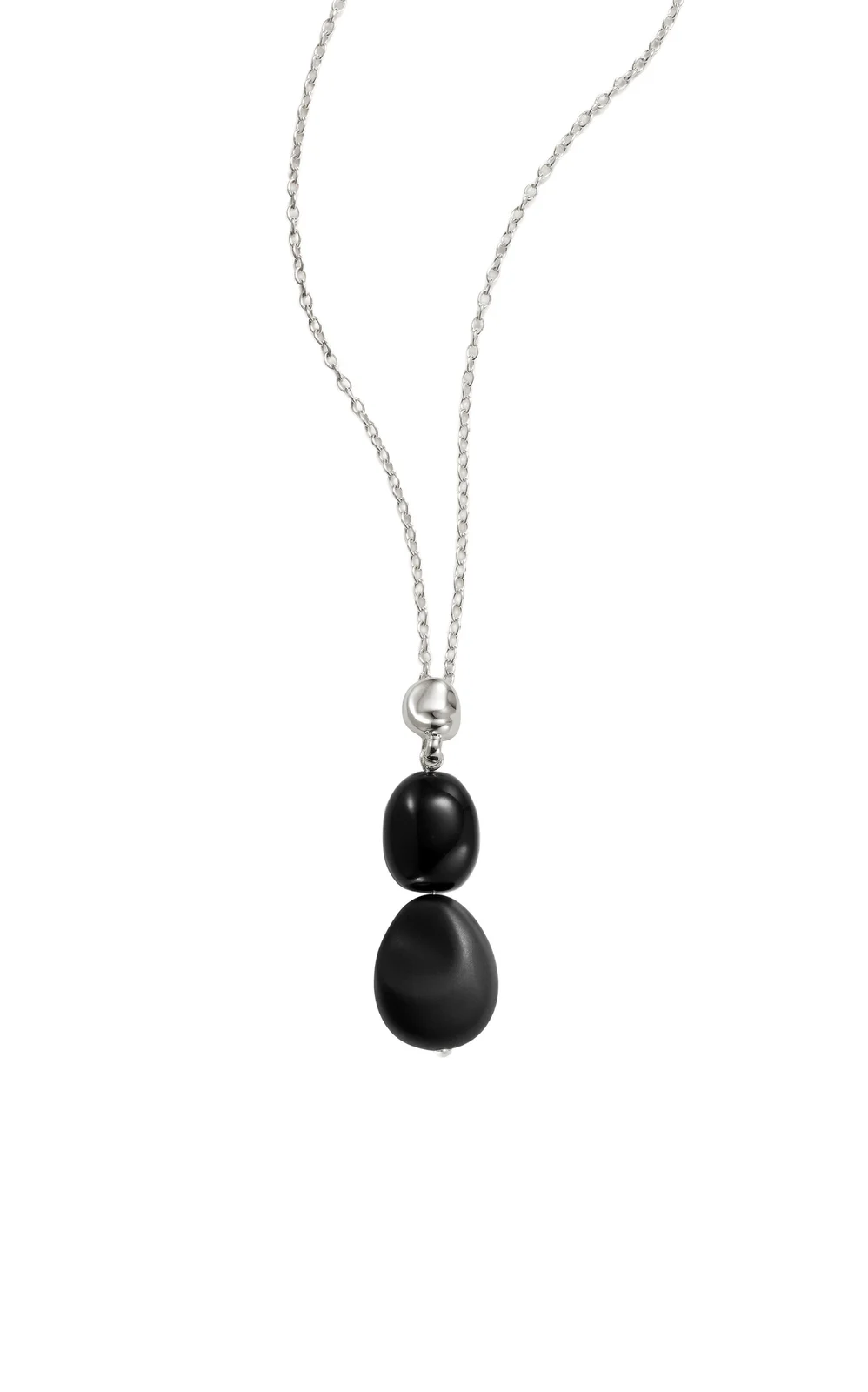 AGMES Ada Sterling Silver Onyx Pendant