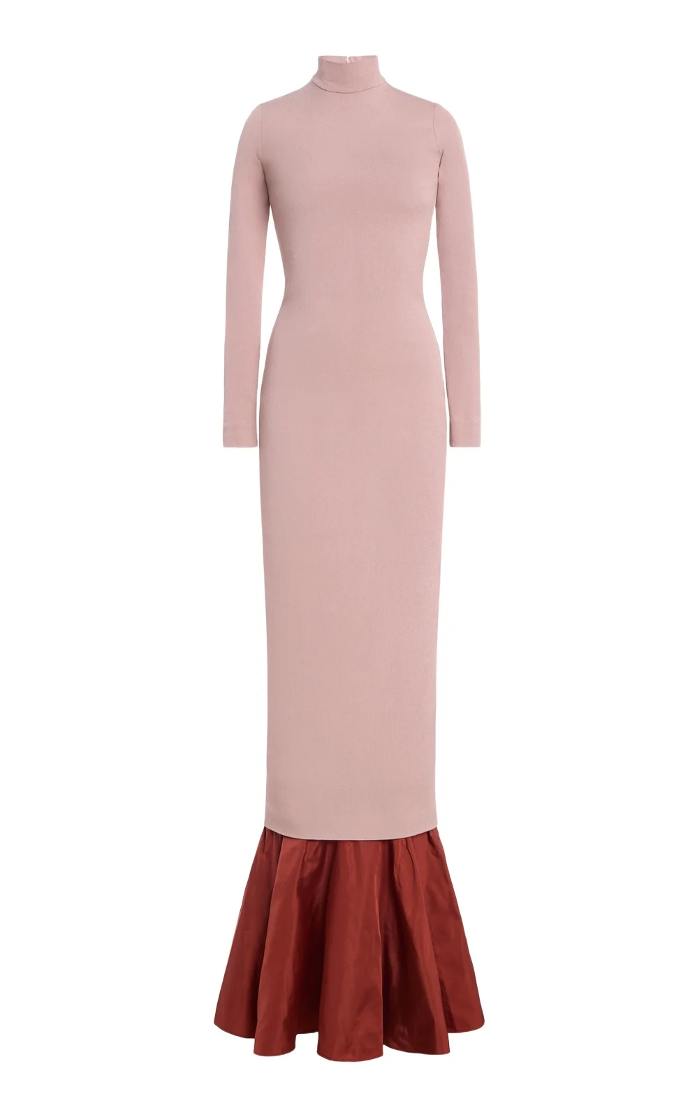 Exclusive Falbala Knit Maxi Dress