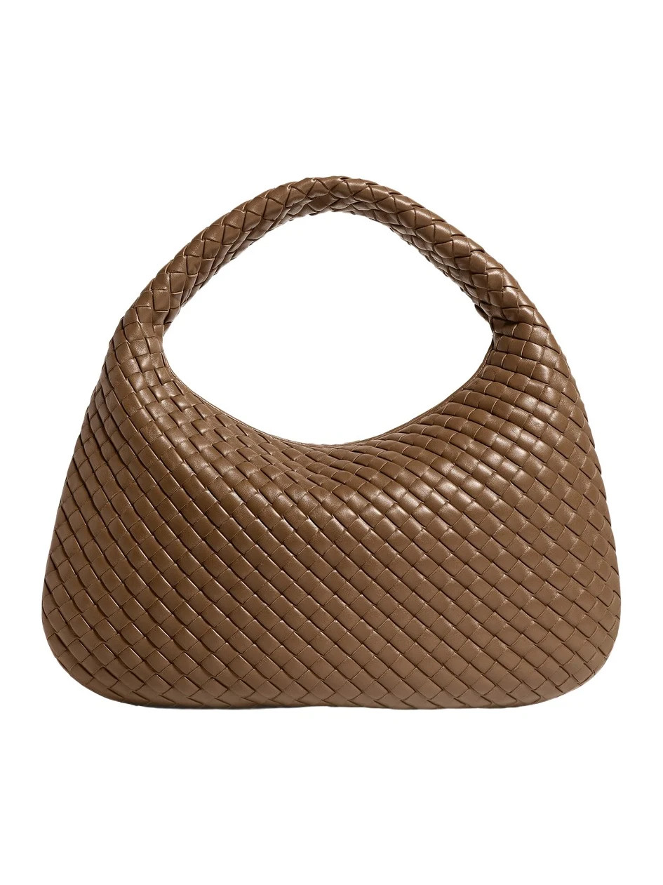 Veneta Intrecciato Leather Hobo Bag Veneta Intrecciato Leather Hobo Bag