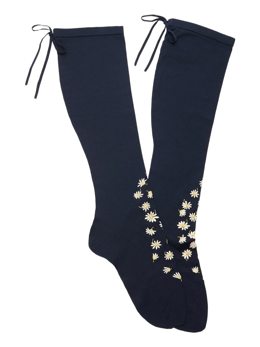 Prada Flower Knee-High Cotton Socks
