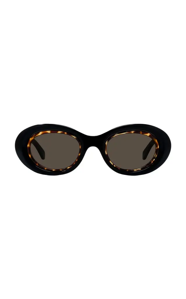 Loewe Anagram Oval-Frame Acetate Sunglasses