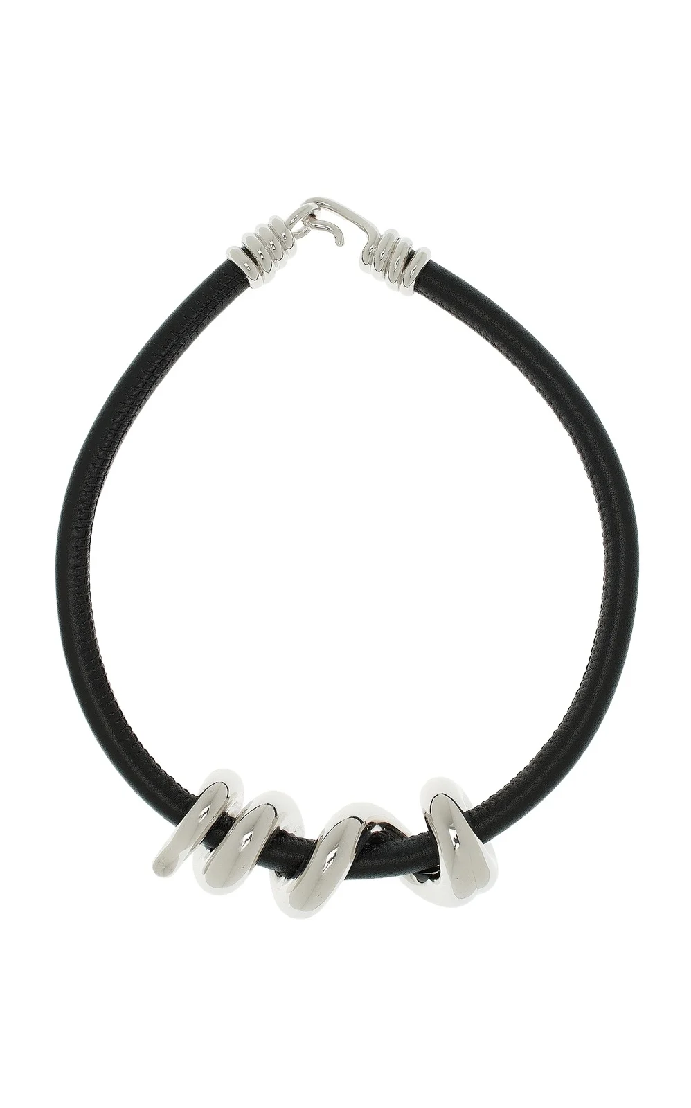 Bea Bongiasca Maxi Vine Sterling Silver; Leather Necklace