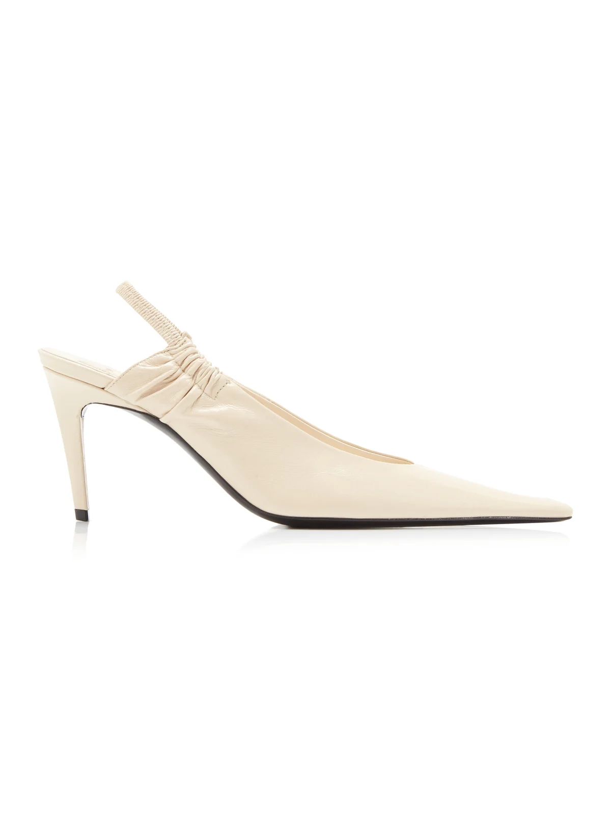 Saint Laurent Anne-Marie Slingback Leather Pumps