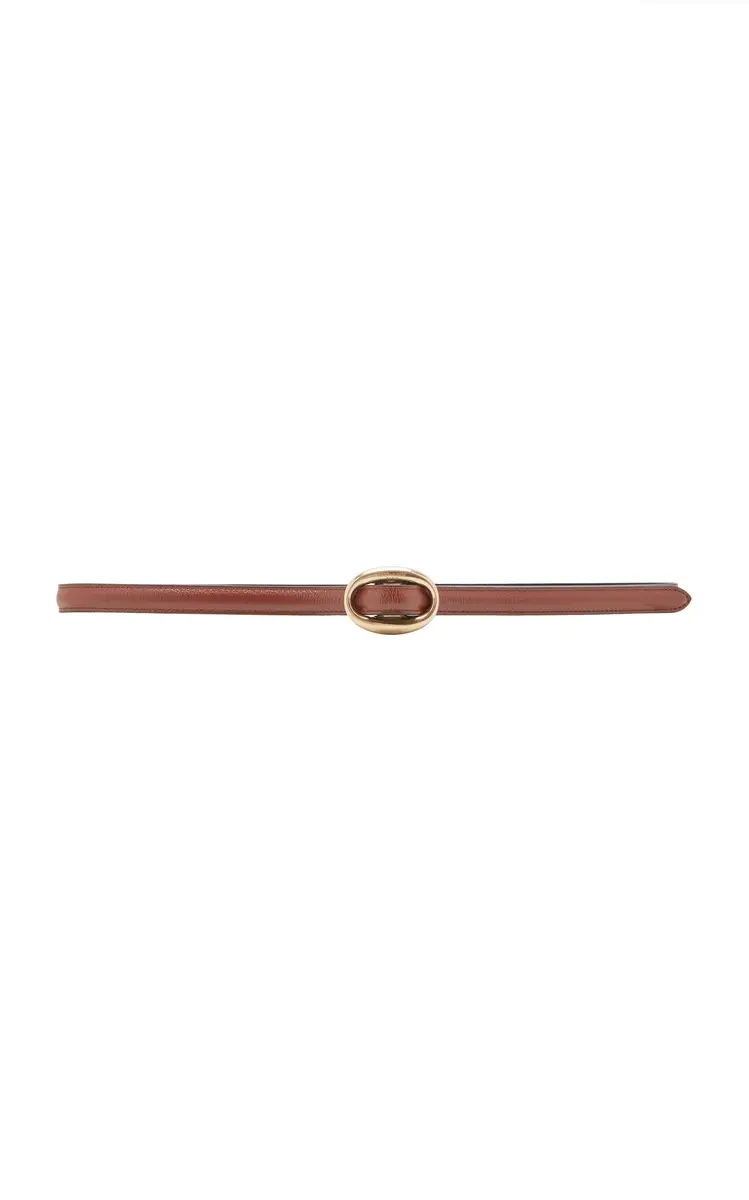Saint Laurent Thin Reversible Leather Belt