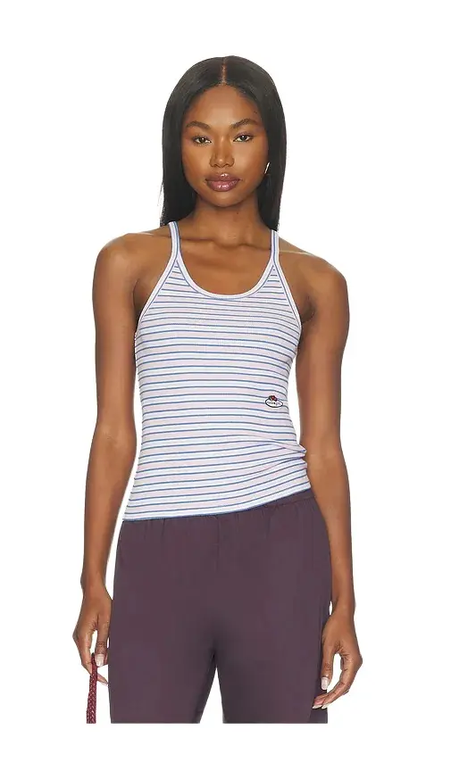 Hommegirls x Fruit Of The Loom Striped Cami Tank Top