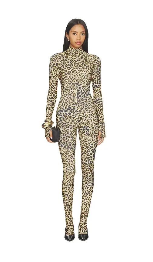 Long Sleeve Slim Fit Turtle Catsuit With Footie Long Sleeve Slim Fit Turtle Catsuit With Footie