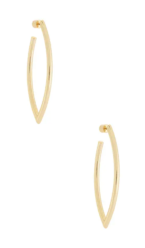 Jennifer Fisher Medium Feather Hoop Earrings