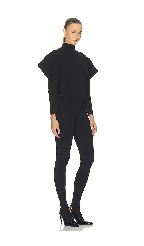 Norma Kamali Wing Sleeve Open Back Bow Neck Catsuit | Thumbnail 2 Norma Kamali Wing Sleeve Open Back Bow Neck Catsuit | Thumbnail 2