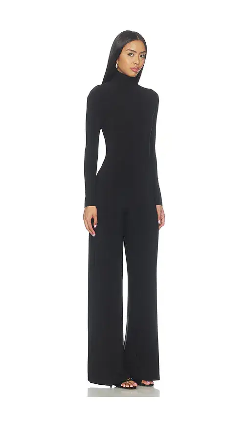 Norma Kamali Long Sleeve Turtleneck Jumpsuit | Thumbnail 2 Norma Kamali Long Sleeve Turtleneck Jumpsuit | Thumbnail 2