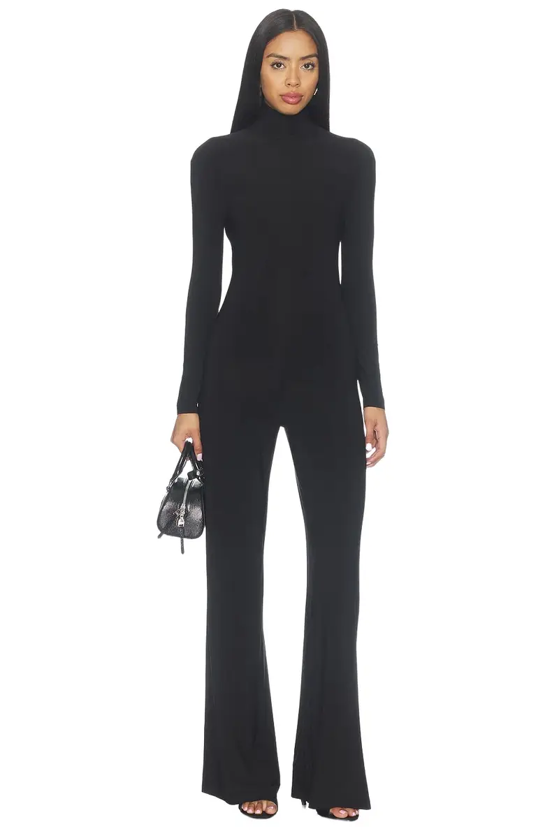 Long Sleeve Turtleneck Jumpsuit