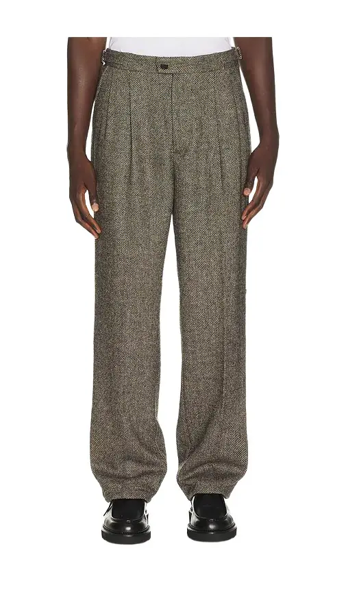 Wilde Birdseye Pleated Trousers Wilde Birdseye Pleated Trousers