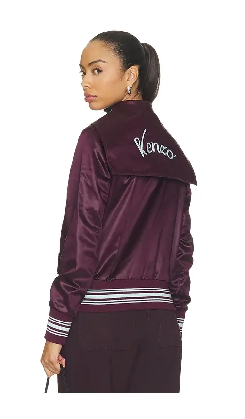 Varsity Cropped Bomber Varsity Cropped Bomber