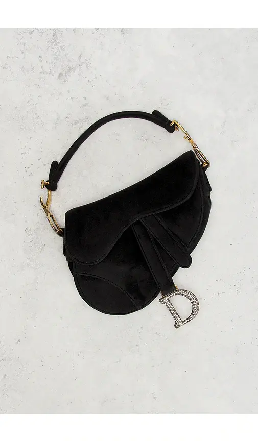 Dior Velvet Mini Saddle Bag | Thumbnail 2 Dior Velvet Mini Saddle Bag | Thumbnail 2