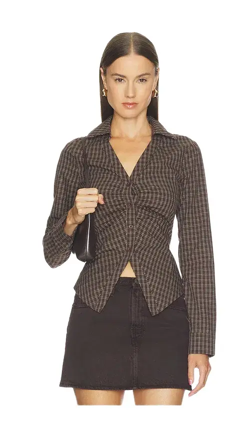 superdown Kylie Lace Up Back Top