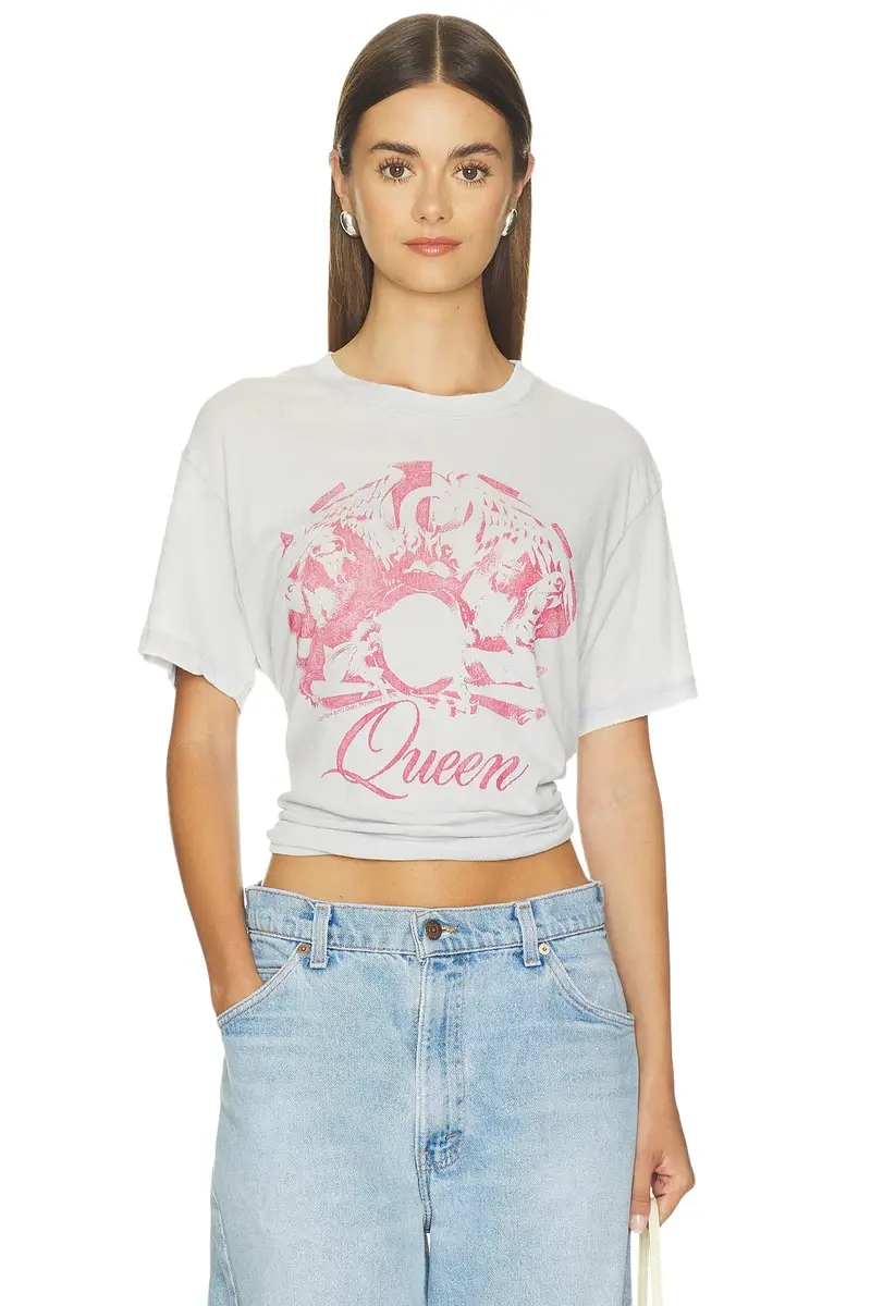 Queen Best Friend Burnout Boyfriend Tee Queen Best Friend Burnout Boyfriend Tee