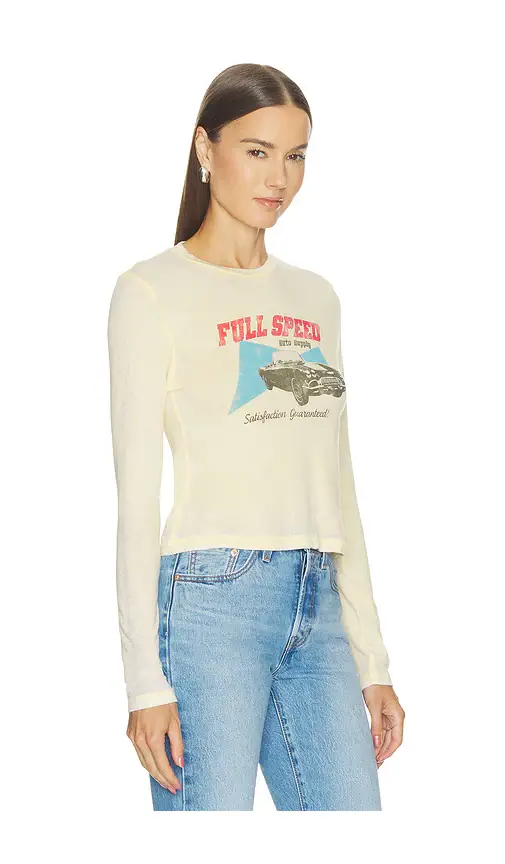 DAYDREAMER Full Speed Auto Supply Burnout Vintage Long Sleeve Top | Thumbnail 2 DAYDREAMER Full Speed Auto Supply Burnout Vintage Long Sleeve Top | Thumbnail 2