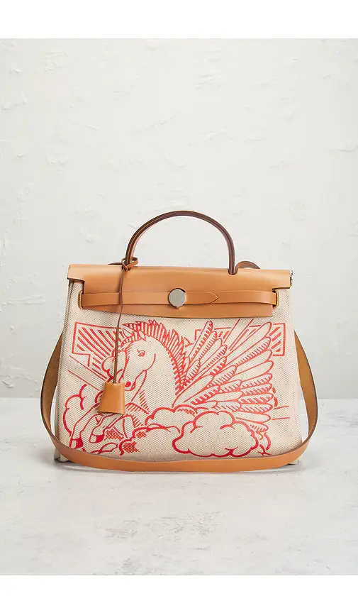 HERMÈS Toile & Leather Pegase Pop Herbag Zip 31 Handbag | Thumbnail 2 HERMÈS Toile & Leather Pegase Pop Herbag Zip 31 Handbag | Thumbnail 2