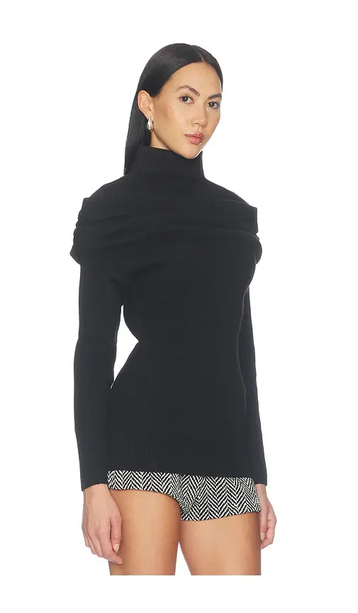 Naked Wardrobe Draped Knit Top | Thumbnail 2