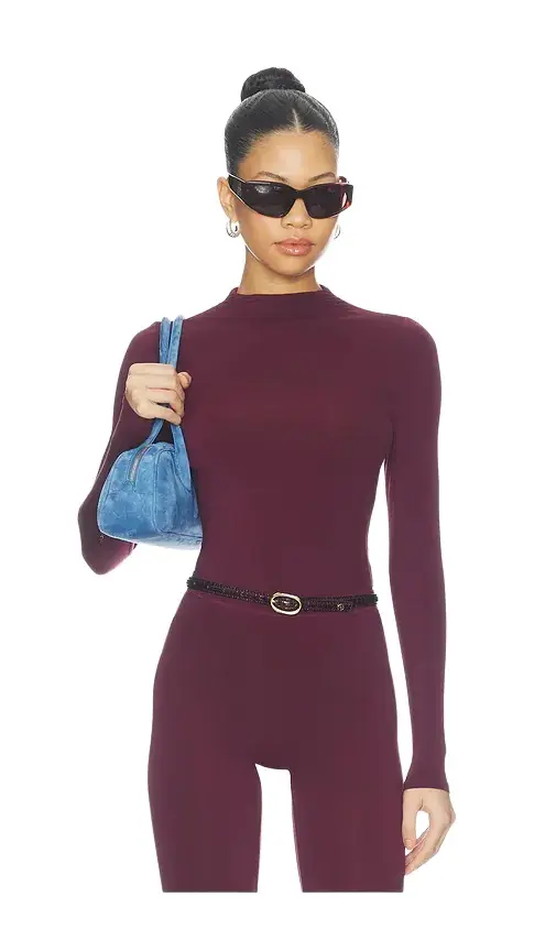 Naked Mock Neck Top