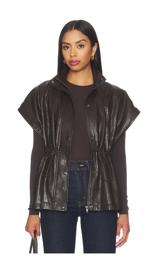 LNA Fairfax Short Sleeve Leather Jacket | Thumbnail 2 LNA Fairfax Short Sleeve Leather Jacket | Thumbnail 2