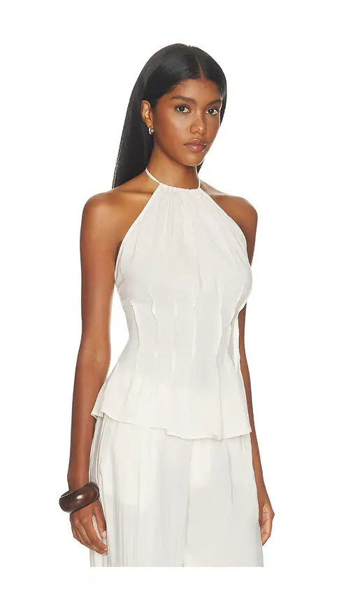 WeWoreWhat Pleated Halter Top | Thumbnail 2 WeWoreWhat Pleated Halter Top | Thumbnail 2