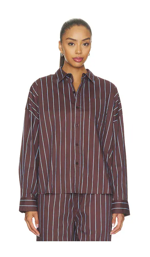WeWoreWhat Cropped Button Front Shirt | Thumbnail 2