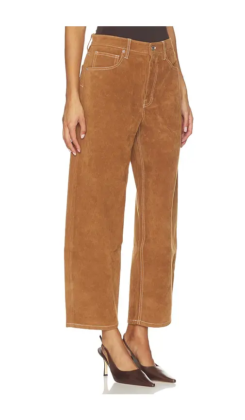GOOD AMERICAN Better Than Suede Vintage Barrel Ankle Pant | Thumbnail 2 GOOD AMERICAN Better Than Suede Vintage Barrel Ankle Pant | Thumbnail 2