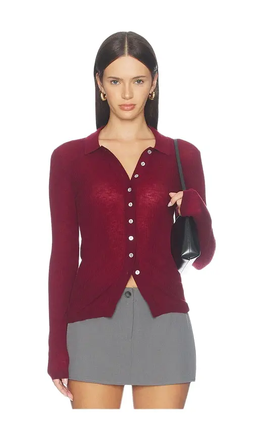 Pistola Korey Merino Blend Featherwight Rib Cardigan