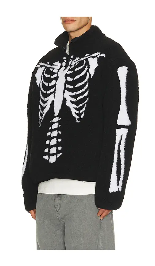 Market Skeletal Quarter Zip Sherpa Pullover | Thumbnail 2 Market Skeletal Quarter Zip Sherpa Pullover | Thumbnail 2