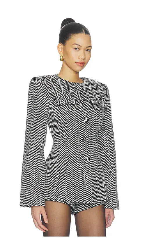 Naked Wardrobe Suited Button Up Blazer | Thumbnail 2 Naked Wardrobe Suited Button Up Blazer | Thumbnail 2