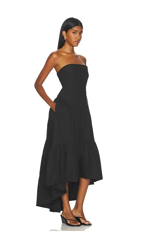 susana monaco Poplin Tube High Low Dress | Thumbnail 2