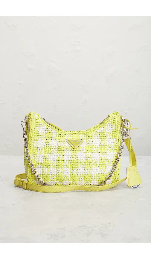 Prada Raffia Crochet Re-Edition 2005 Shoulder Bag | Thumbnail 2 Prada Raffia Crochet Re-Edition 2005 Shoulder Bag | Thumbnail 2